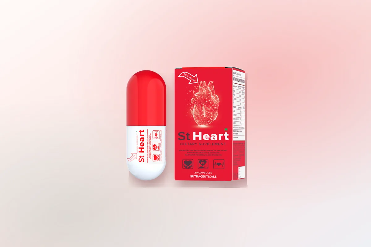 Comment prendre St Heart : une capsule posée près d’un verre d’eau avant le petit-déjeuner